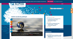 Desktop Screenshot of groupe-alpha.com